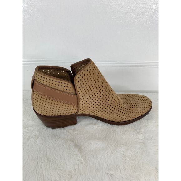 Sam Edelman Paula Perforated Leather Buckle Ankle Western Boots Size 5M - Picture 5 of 10